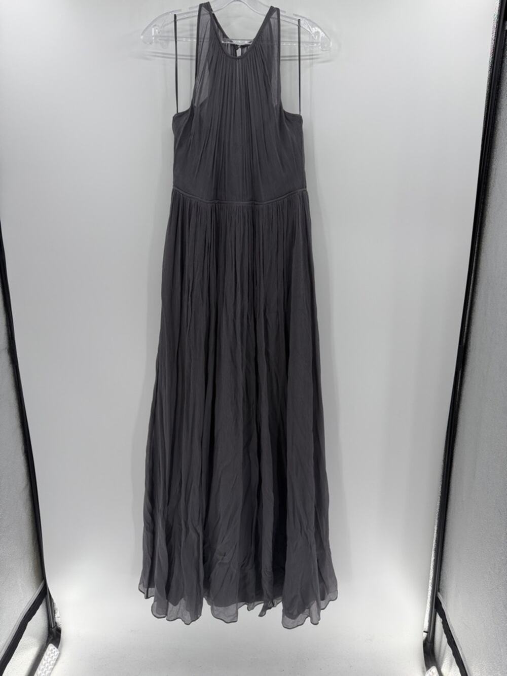 J. Crew Women's Silk Chiffon Long Megan Bridesmaid Gown - Gray - 8